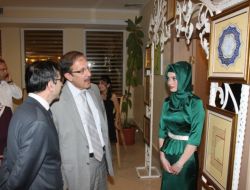 Palandöken Belediyesi Tezhip Kursu'da Sergi Zamanı