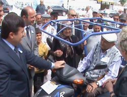 Merzifon’da 23 Engelliye Araç Dağıtıldı