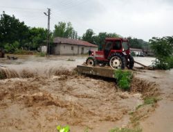 Edirne'de Yağış Evleri Su Altında Bıraktı