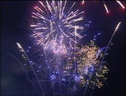 Caddebostan Sahilinde Havai Fişek Gösterisi