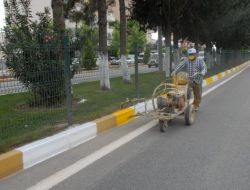 Belediyenin Yeşil Alan Ve Kaldırım Çalışmaları Sürüyor