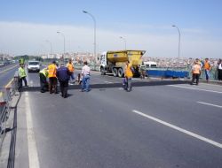 Haliç Köprüsü'nde Onarım Çalışmaları Sürüyor