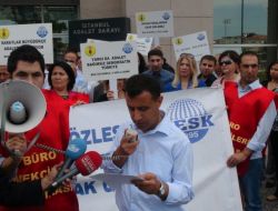 Bes Üyesi Yargı Çalışanları, Adliye Önünde Eylem Yaptı