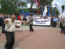Ünye'de Memurlar, Hükümetin Maaş Zammını Protesto Etti
