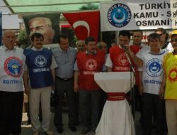 Aynı Alanda Önce Kamu-sen, Sonra Memur-sen Eylem Yaptı