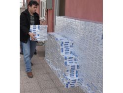 Aksaray'da 10 Bin Paket Kaçak Sigara