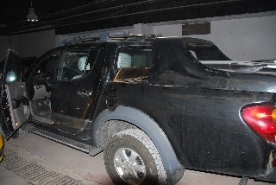 Araçtaki yangın tüpünden eroin çıktı!