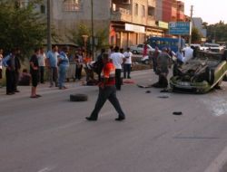 Otomobil Takla Attı: 8 Yaralı