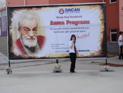 Necip Fazıl Kısakürek Sincan’da Anıldı