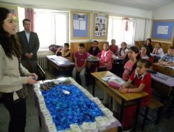 Atık Pil Ve Mavi Kapak Getirene Diş Macunu Ve Fırça Hediye