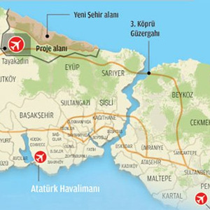 İŞTE 3. HAVALİMANININ YERİ