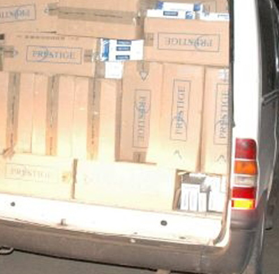 Pervari’de Kaçak Sigara Ele Geçirildi