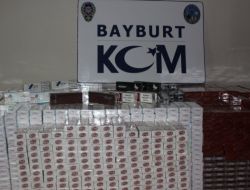 Bayburt’ta 25 Bin Paket Kaçak Sigara