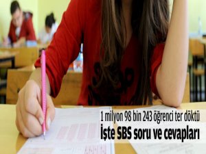 İşte SBS soru ve cevapları..