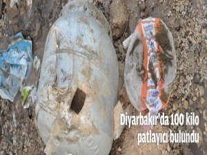 Yola döşenmiş 100 kilo patlayıcı imha edildi
