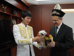 Türkçe Olimpiyatları İçin Gelen Öğrenciler, Oğuz’u Ziyaret Etti