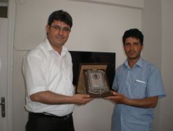 Suruç Emniyet Müdürlüğü'nden Cihan'a Plaket