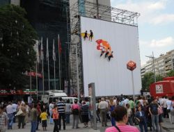 Kızılay'da Boya Gösterisi Büyük İlgi Gördü