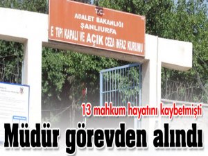 Cezaevi Müdürü görevinden alındı