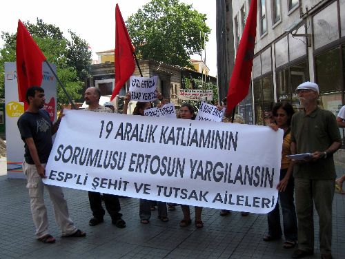 'Hayata Dönüş' operasyonu mağduru mahkum yakınları, Ali Suat Ertosun'un yargılanmasını istedi..