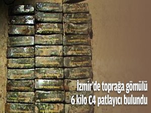 İzmir'de 6 kilo C4 paylayıcı