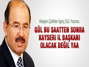 Çelik'ten İlginç GÜL Yorumu