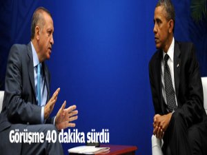 Erdoğan-Obama görüşmesi sona erdi