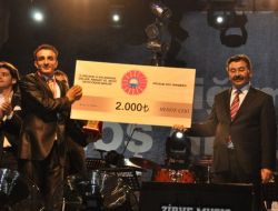 Türkü Yarışmasında Dereceye Girenlere Ödülleri Verildi