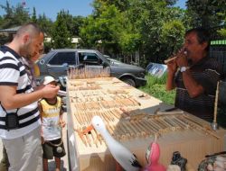 Sipsi Ustası Deniz Kabuğundan Yaptığı Kaşıkları Turistlere Satıyor