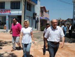 Başkan Ok, Asfaltlama Çalışmalarını İnceledi