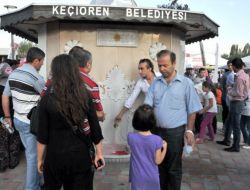 Şerbet Veren Osmanlı Çeşmesine Yoğun İlgi