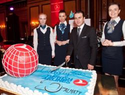 Thy, Almatı'ya Uçuşunun 20.yılını Kutladı