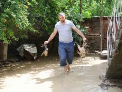 Alaçam'daki Sel Baskını Hafif Atlatıldı