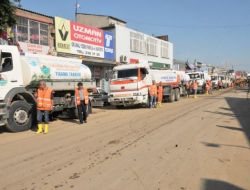İlkadım Belediyesi Ekipleri Selin Vurduğu Sanayi Sitesinde Temizlik Yaptı