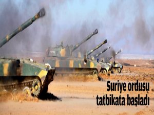 Suriye, askeri tatbikata başlıyor!