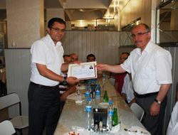 Bolu Sosyal Güvenlik Kurumu Müdürü Davut Eker İçin Veda Yemeği Verildi