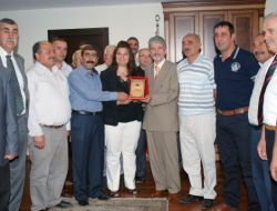 Muhtarlardan Başkan Tuna'ya Teşekkür Ziyareti