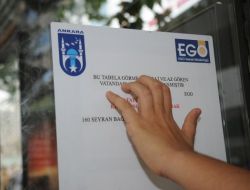 Ego'dan Görme Engelliler İçin Özel Güzergah Plakası