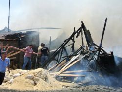 Kereste Atölyesinde Çıkan Yangın Güçlükle Söndürüldü