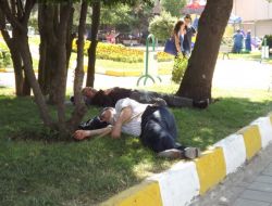 Sıcaktan Bayılanlara 112 Müdahale Etti