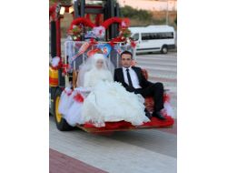 Forklift Gelin Arabası Oldu