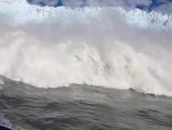 Dev Dalganın İnanılmaz Görüntüsü Kamerada