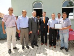 Yangına Katılan Köylülere Teşekkür Belgesi Verildi