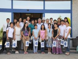 Kırgız Öğrencilerden Rektör Elmas’a Teşekkür Ziyareti