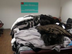 Havalimanında 500 Bin Liralık Kürk Ele Geçirildi