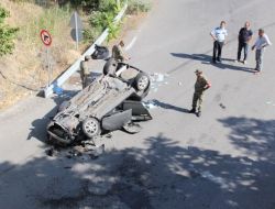 Araç Köprüden Aşağıya Uçtu, Baba İle Oğlu Hayatını Kaybetti