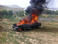 Bitlis'te İtfaiye Erleri Araç Yangını Tatbikatı Yaptı