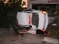 Yüksek Kasisten Uçan Araç Takla Attı: 1 Ağır Yaralı