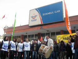 Sirkeci Garı'nda Eylem Sessizliği