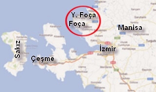 Foça'da askerî üs yolunda mayınla tuzak